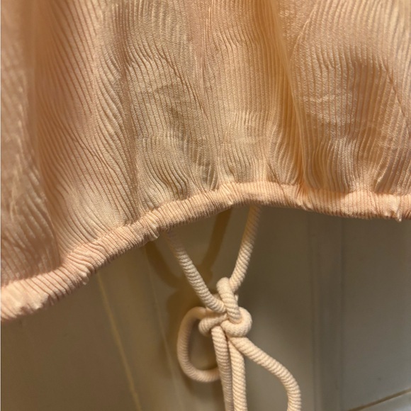 Jonathan Simkhai Bowen open back plisse top, new without tags, large light pink - Picture 7 of 15